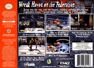 WWF No Mercy (USA) box cover back